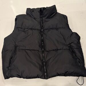 Old Navy Charcoal Puffer Vest